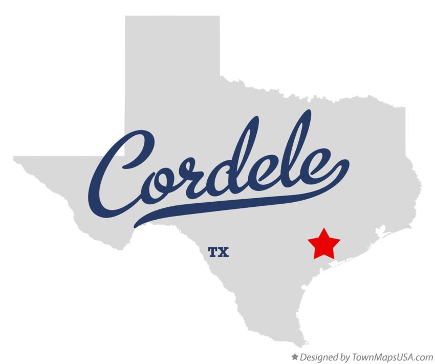 Map of Cordele, TX, Texas