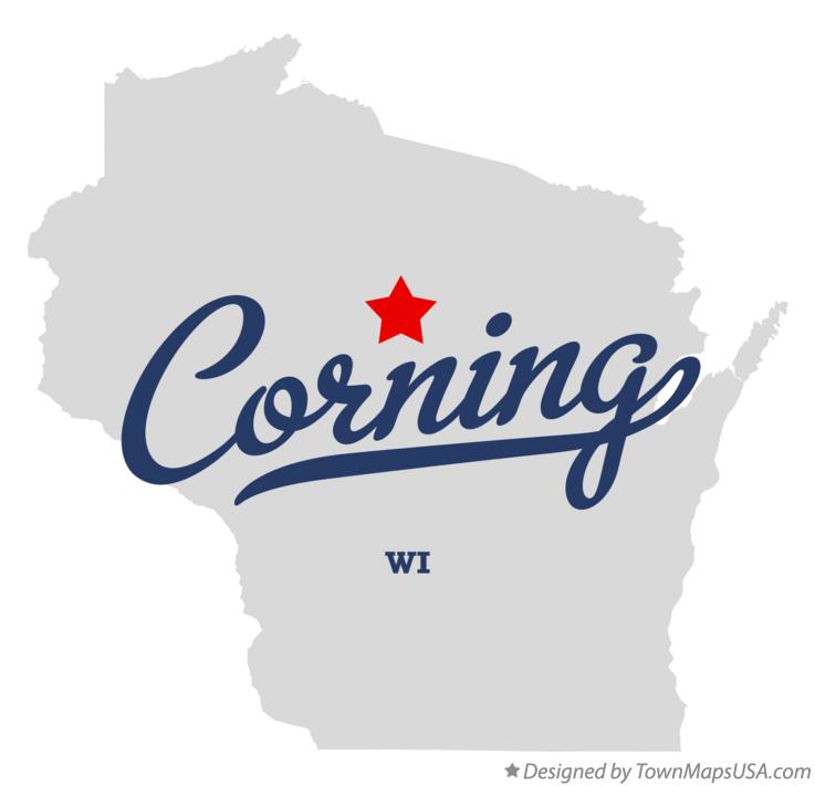 Map of Corning, WI, Wisconsin