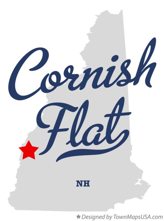 Map of Cornish Flat, NH, New Hampshire