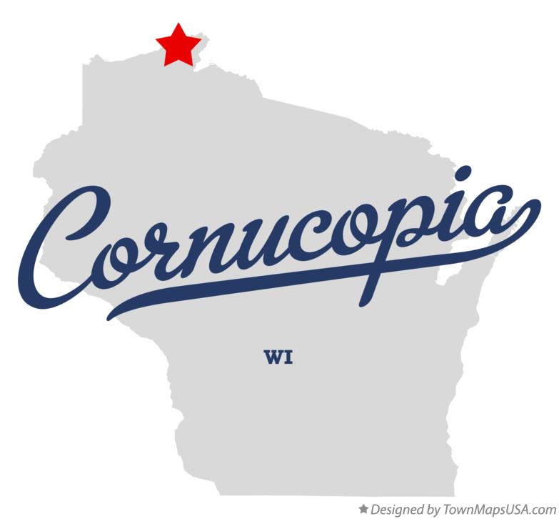 Map of Cornucopia, WI, Wisconsin