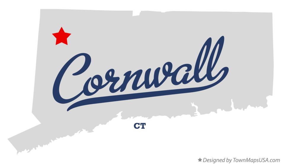 Map of Cornwall, CT, Connecticut