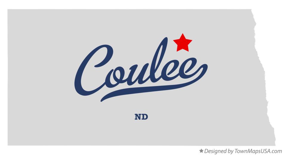 Map of Coulee, ND, North Dakota