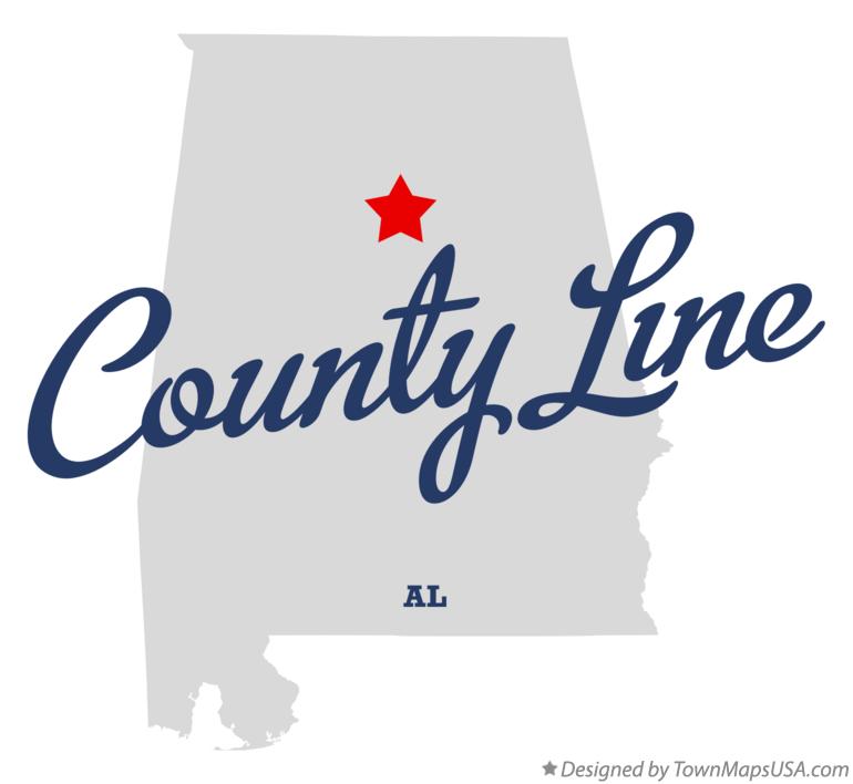 Map of County Line, AL, Alabama