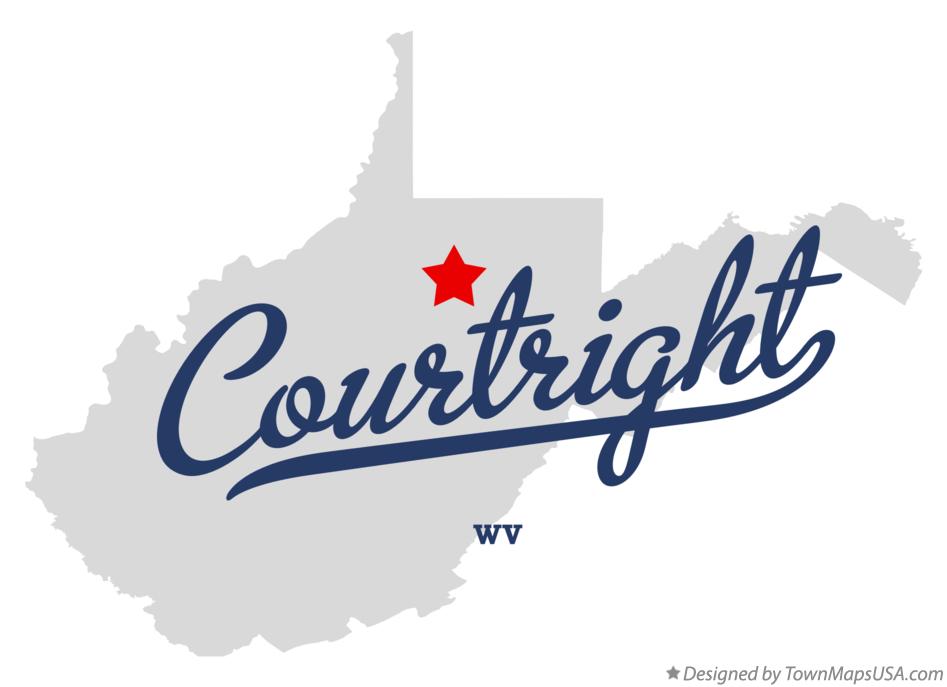 Map of Courtright, WV, West Virginia