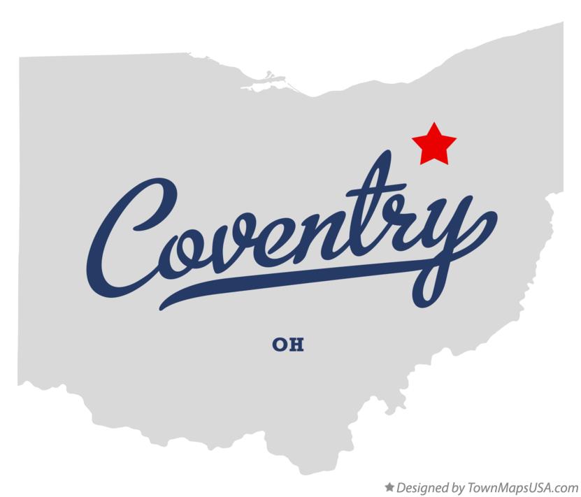 Map of Coventry, OH, Ohio