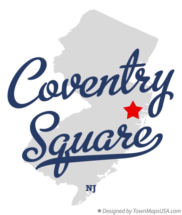 Map of Coventry Square, NJ, New Jersey