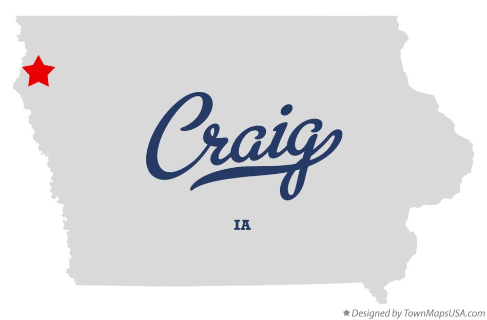 Map of Craig, IA, Iowa
