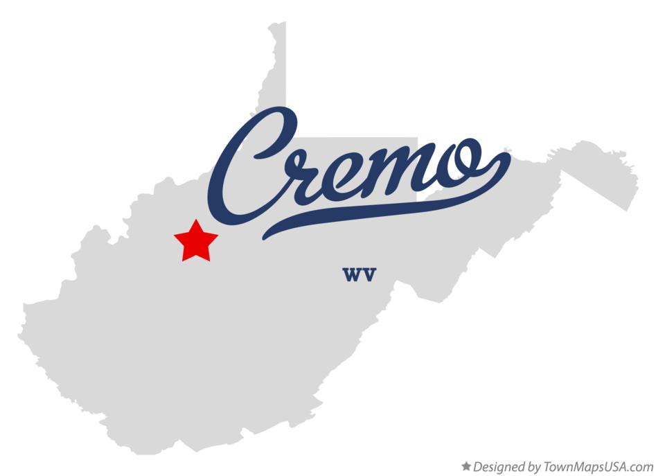 Map of Cremo, WV, West Virginia