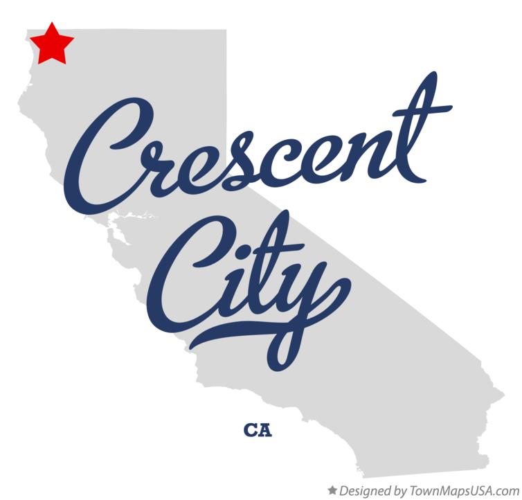 Map of Crescent City, CA, California