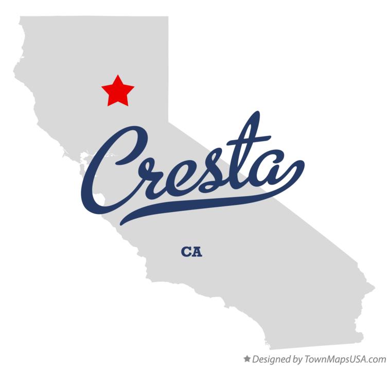 Map of Cresta, CA, California
