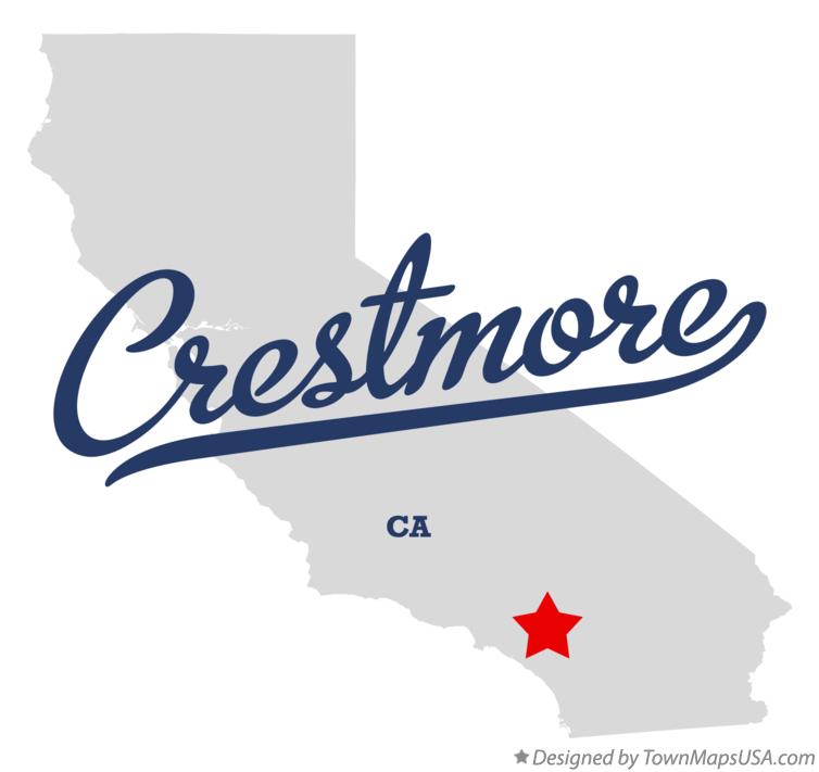 Map of Crestmore, CA, California