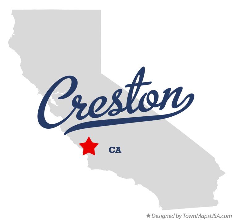 Map of Creston, CA, California