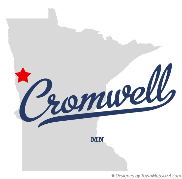 Map of Cromwell, Clay County, MN, Minnesota