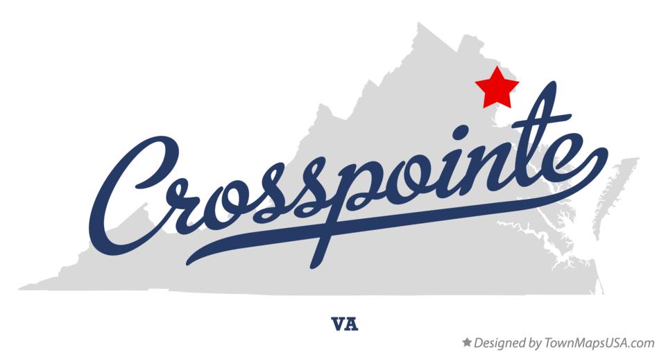 Map of Crosspointe, VA, Virginia
