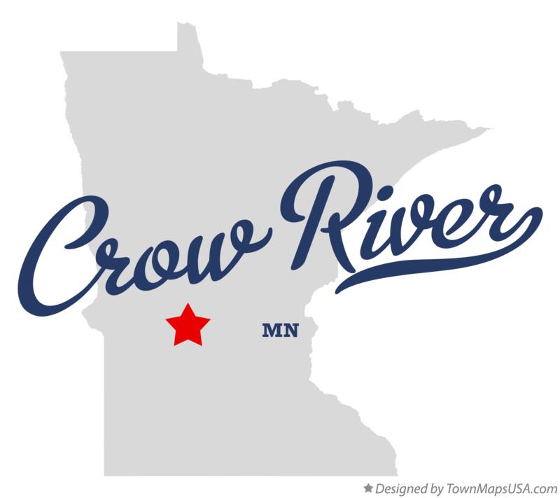 Map of Crow River, MN, Minnesota