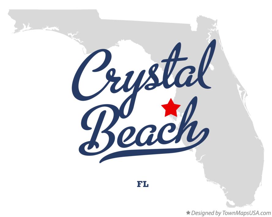 Map of Crystal Beach, FL, Florida
