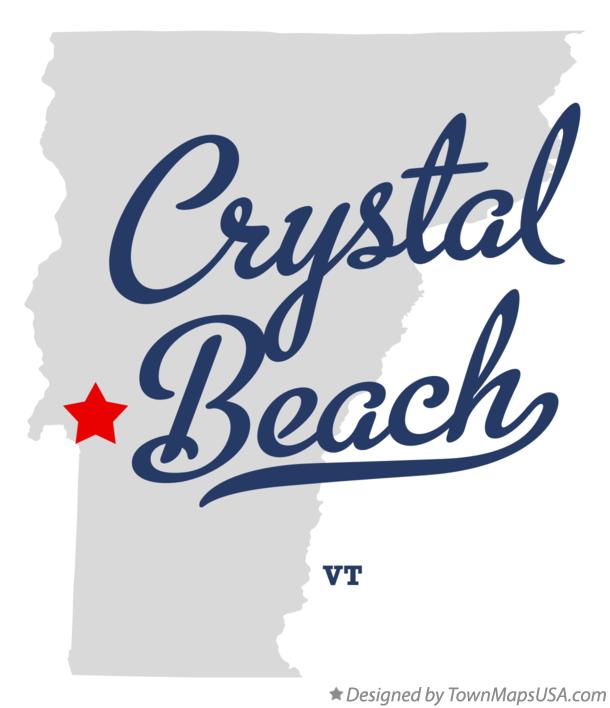Map of Crystal Beach, VT, Vermont
