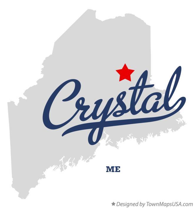 Map of Crystal, ME, Maine
