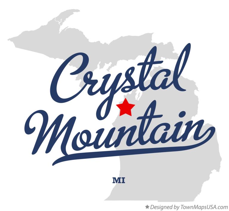 Map of Crystal Mountain, MI, Michigan