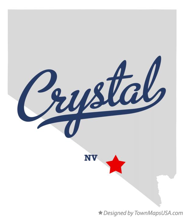 Map of Crystal, NV, Nevada