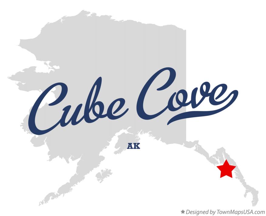 Map of Cube Cove, AK, Alaska