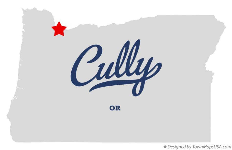 Map of Cully, OR, Oregon