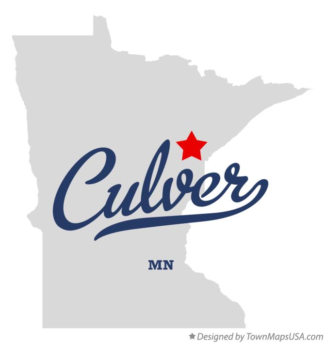 Map of Culver, MN, Minnesota