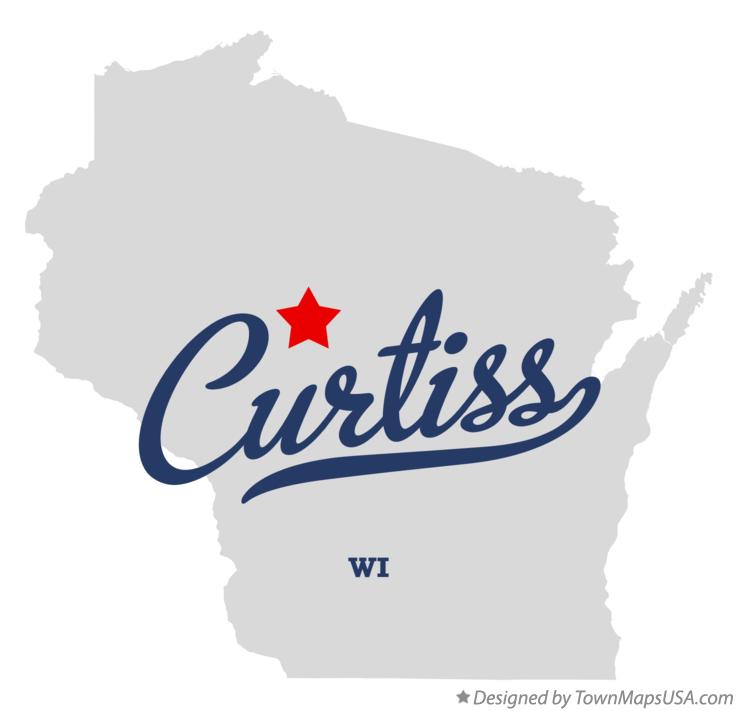 Map of Curtiss, WI, Wisconsin