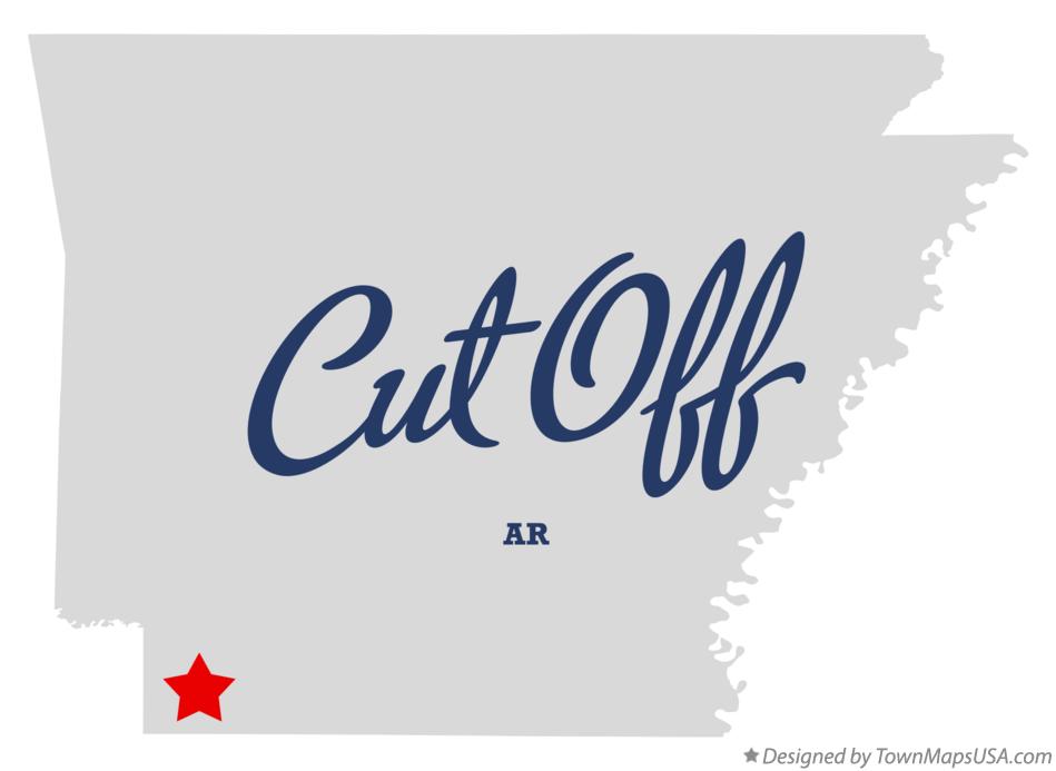 Map of Cut Off, AR, Arkansas