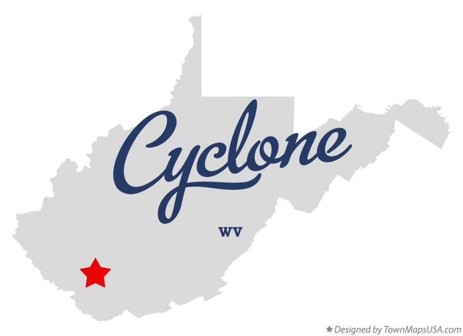 Map of Cyclone, WV, West Virginia
