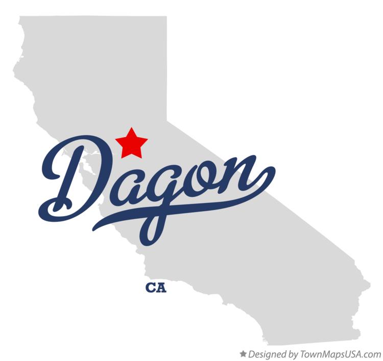 Map of Dagon, CA, California