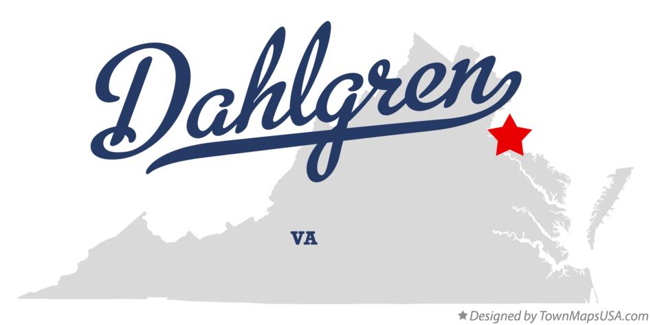 Map of Dahlgren, VA, Virginia