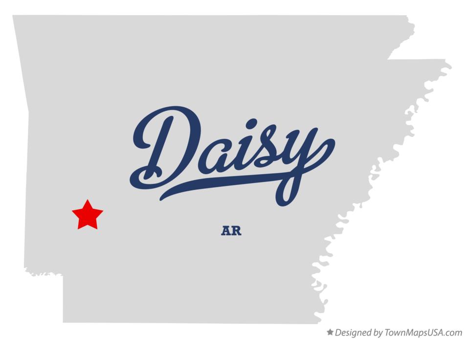 Map of Daisy, AR, Arkansas
