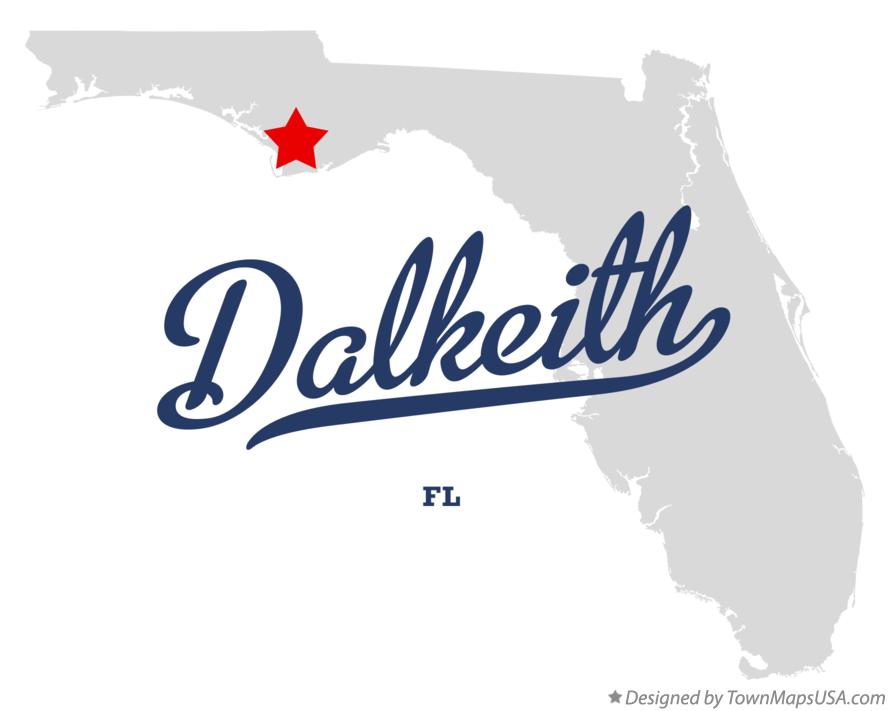 Map of Dalkeith, FL, Florida