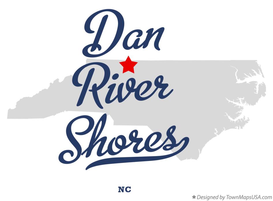 Map of Dan River Shores, NC, North Carolina