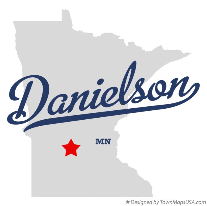 Map of Danielson, MN, Minnesota