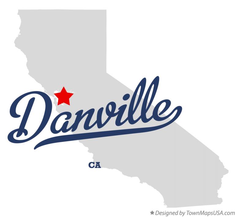 Map of Danville, CA, California