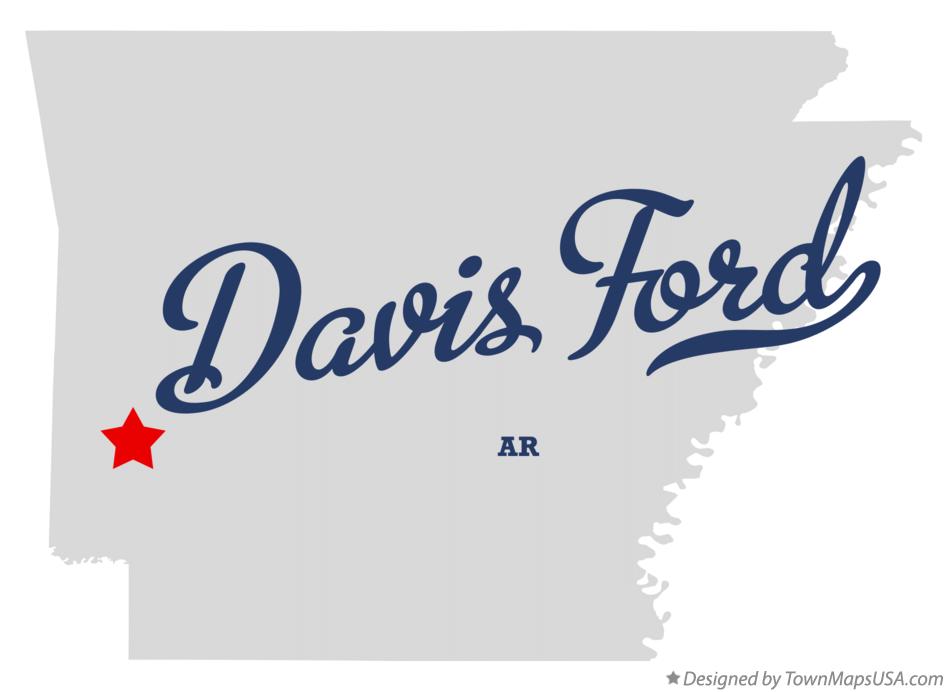 Map of Davis Ford, AR, Arkansas