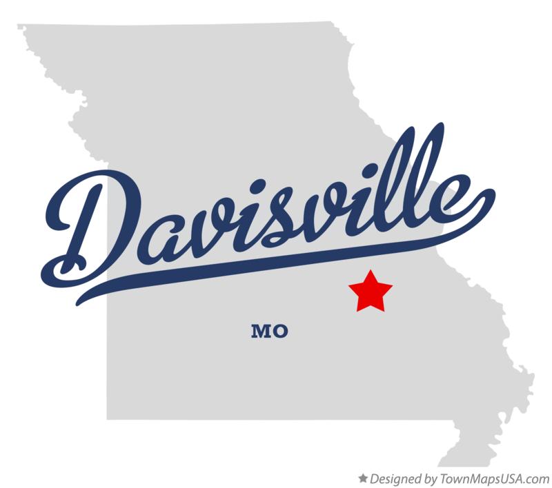 Map of Davisville, MO, Missouri
