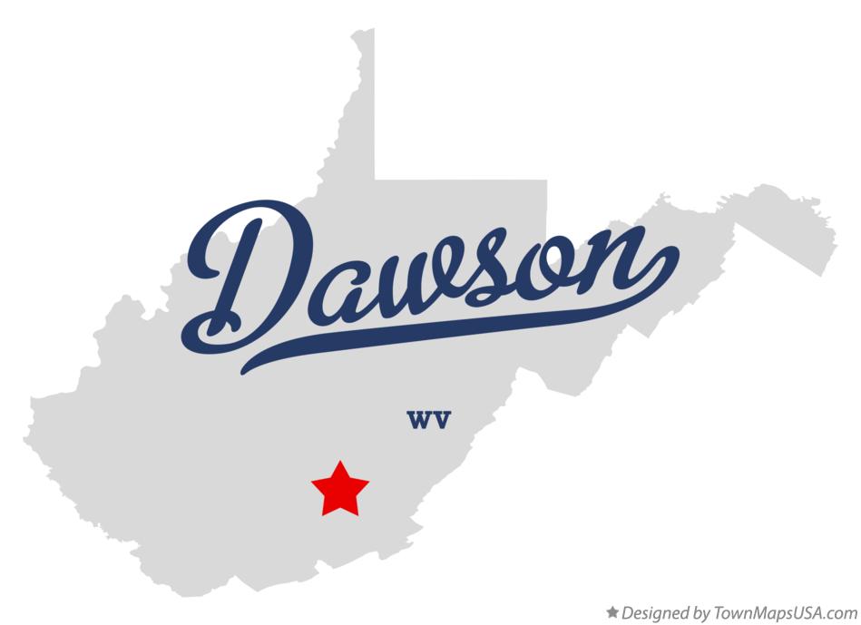 Map of Dawson, WV, West Virginia
