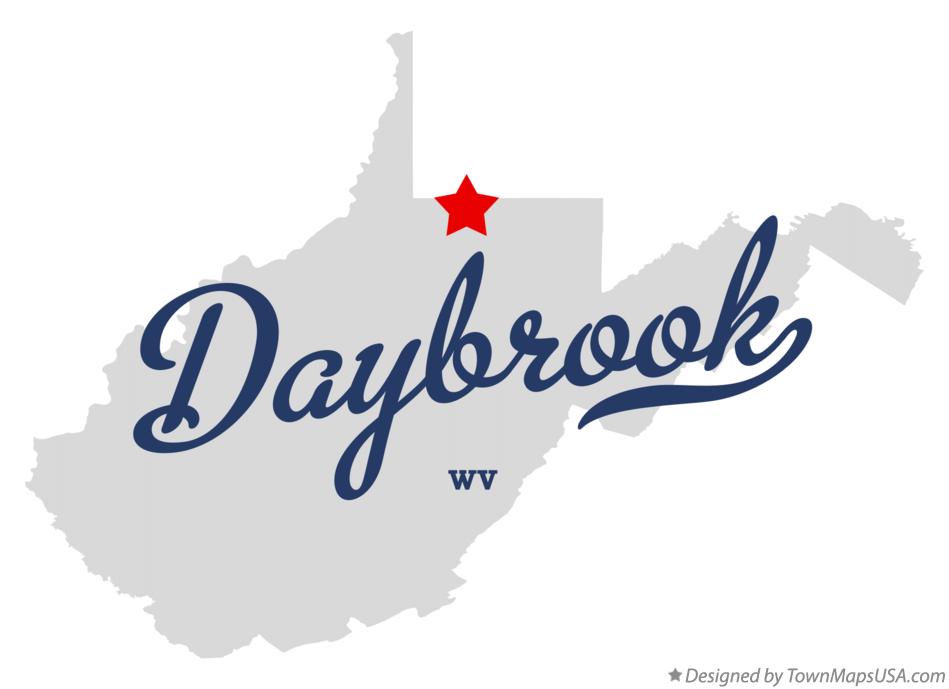 Map of Daybrook, WV, West Virginia