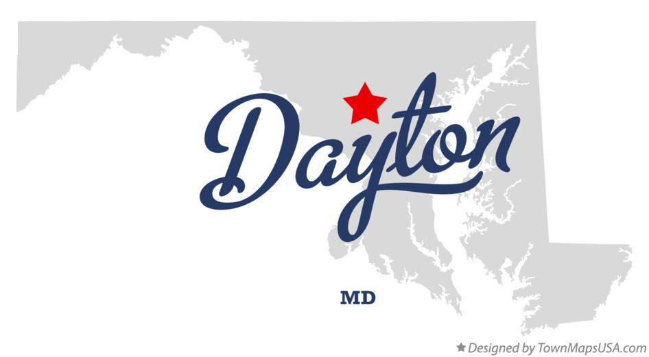 Map of Dayton, MD, Maryland