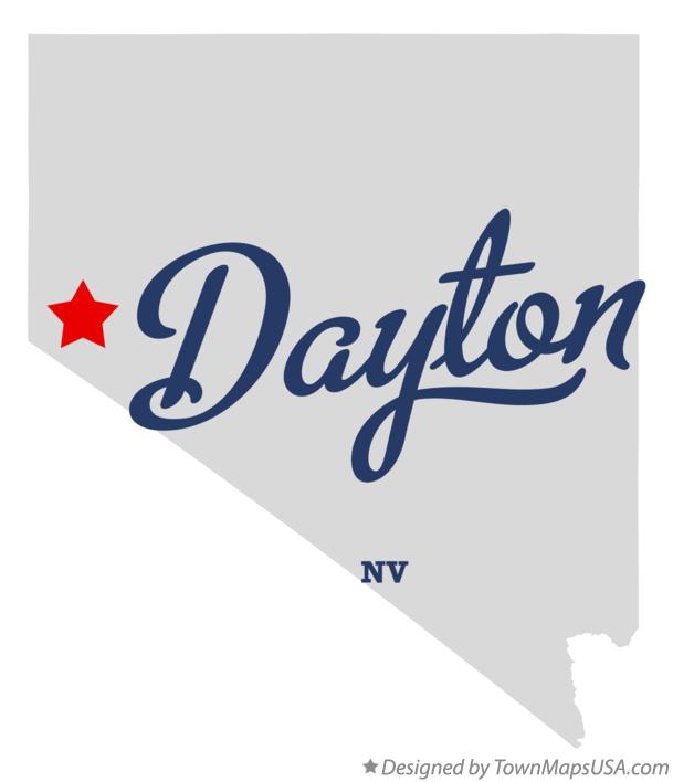 Map of Dayton, NV, Nevada