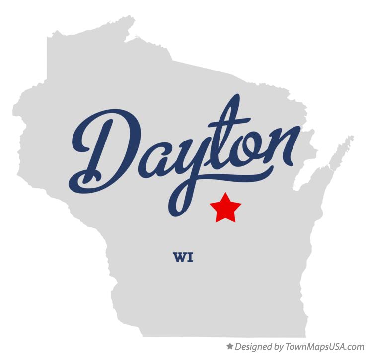Map of Dayton, Waupaca County, WI, Wisconsin