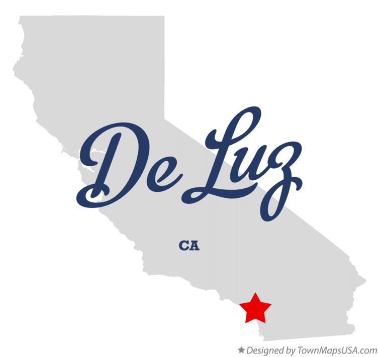 Map of De Luz, CA, California