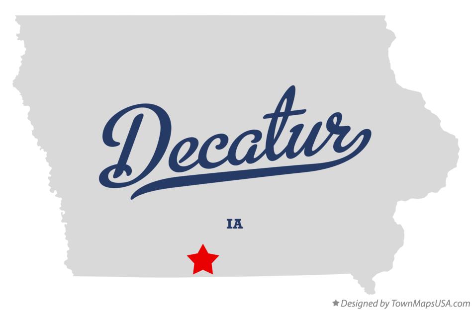 Map of Decatur, IA, Iowa
