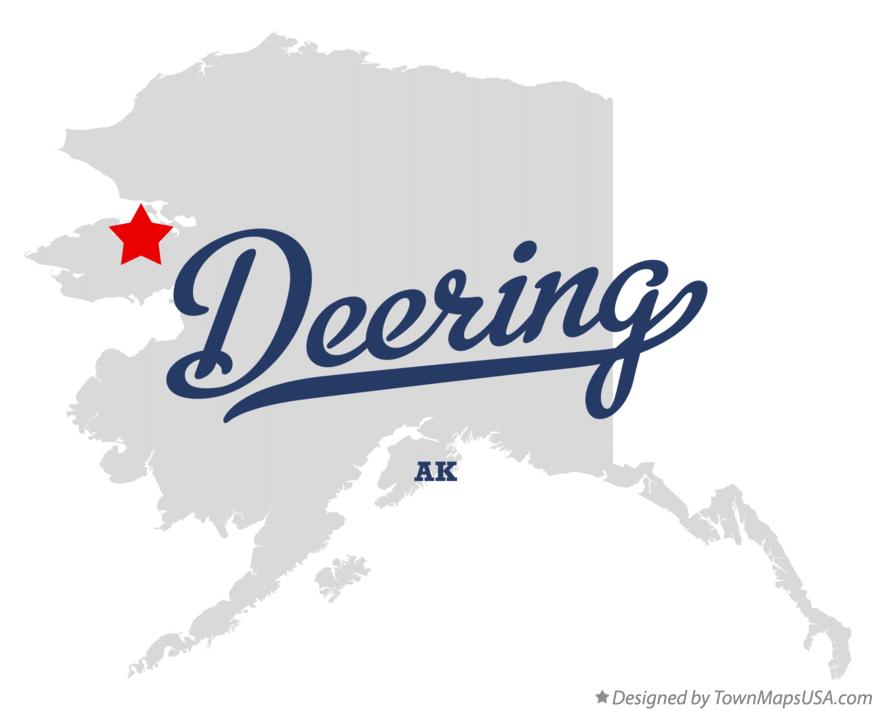 Map of Deering, AK, Alaska