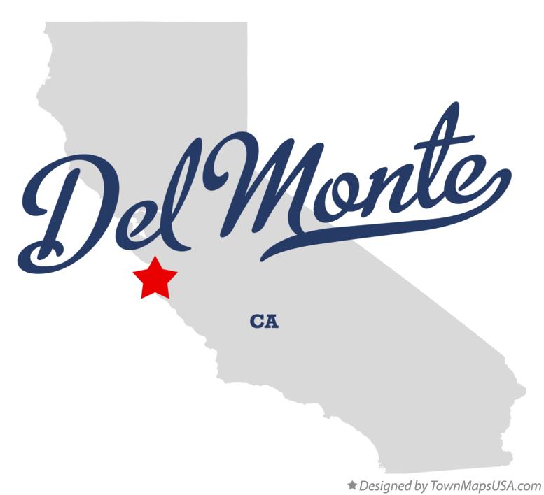 Map of Del Monte, CA, California