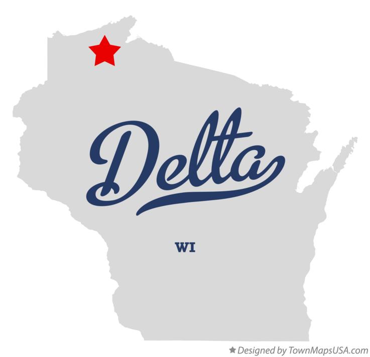 Map of Delta, WI, Wisconsin