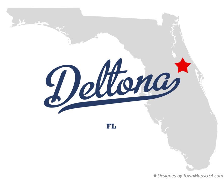 Map of Deltona, FL, Florida